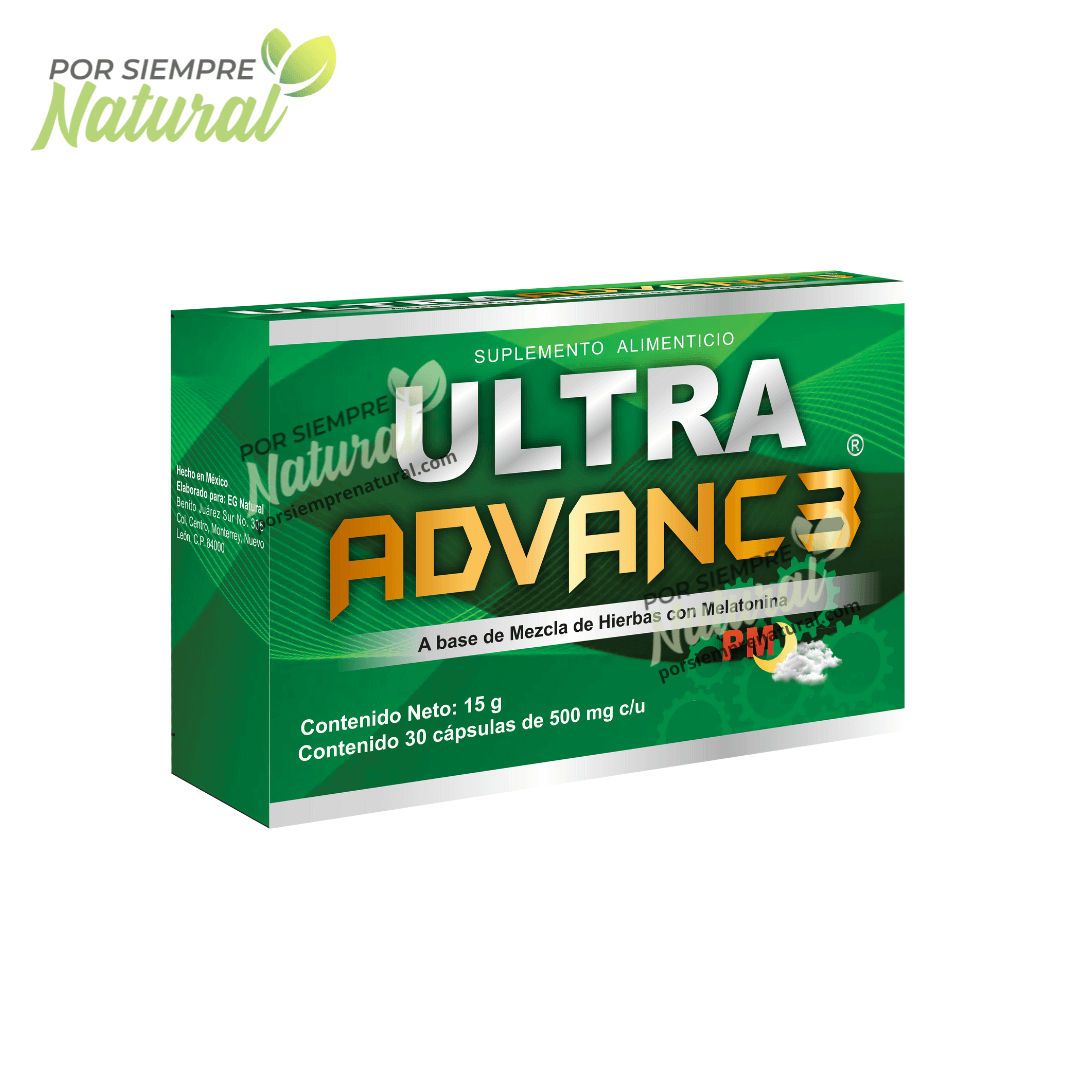 Ultra Advance PM con Melatonina 30 Caps | 🌱 Por Siempre Natural
