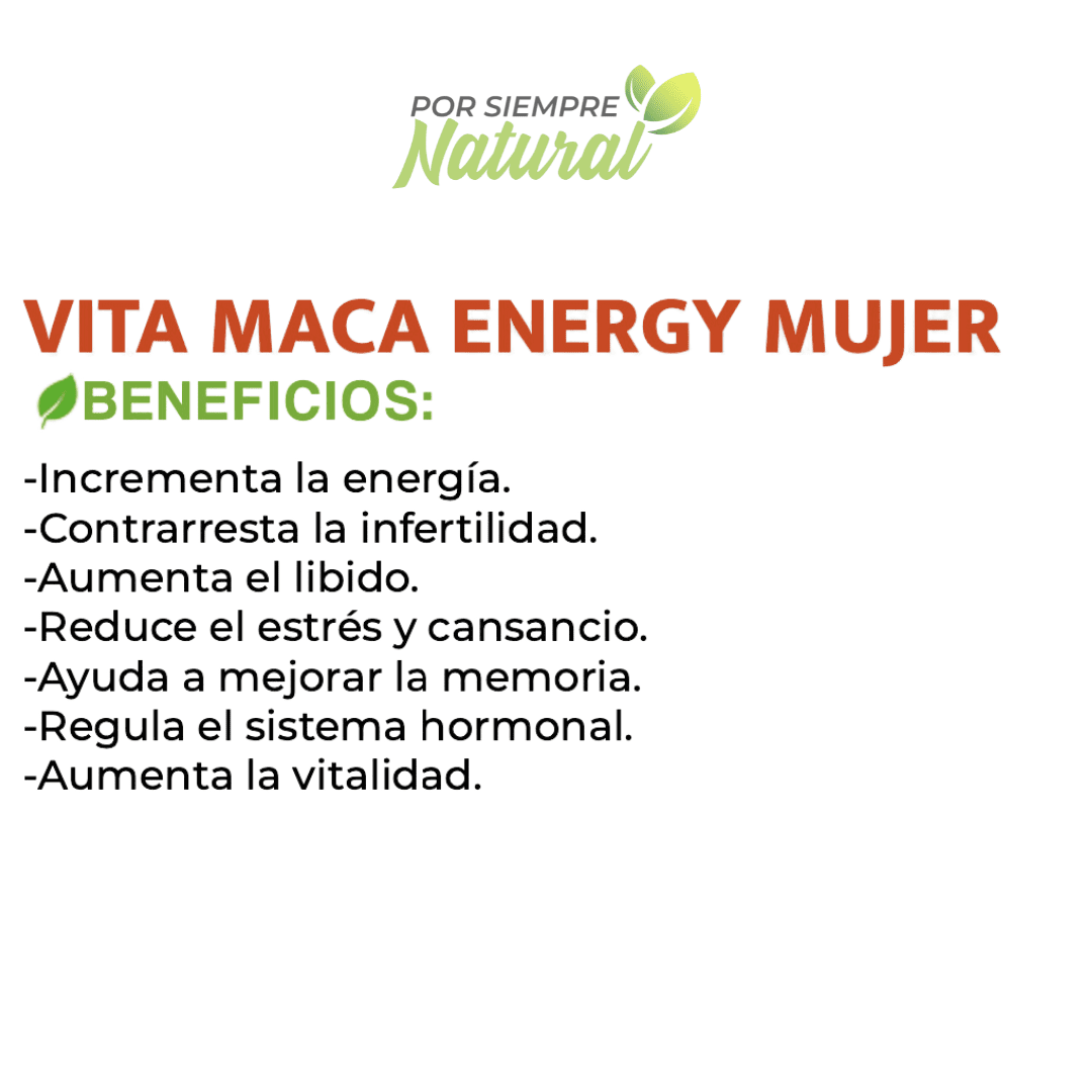Vita Mac Energy Mujer 120 Cápsulas