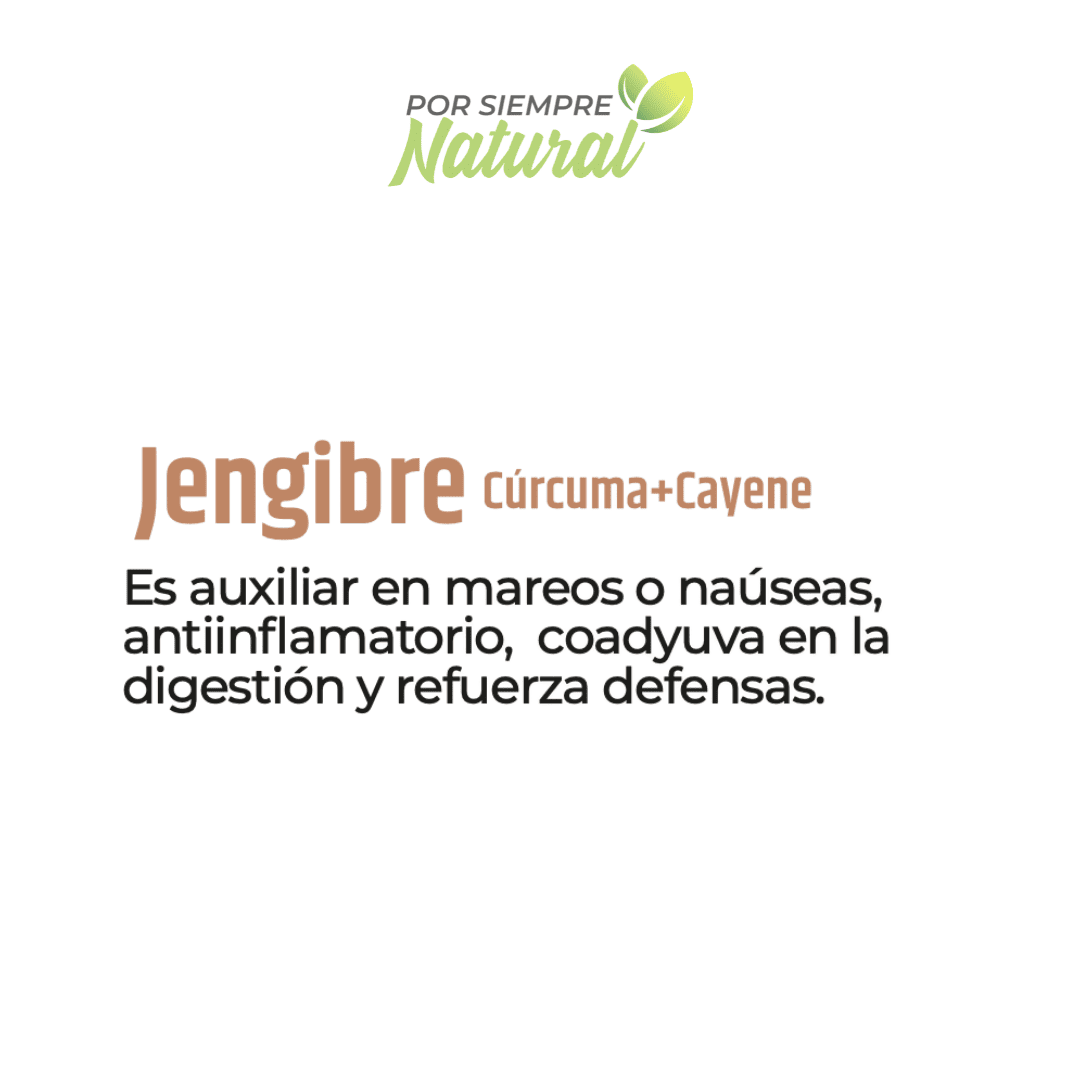 Jengibre, Cúrcuma y Cayene Té 30 Sobres