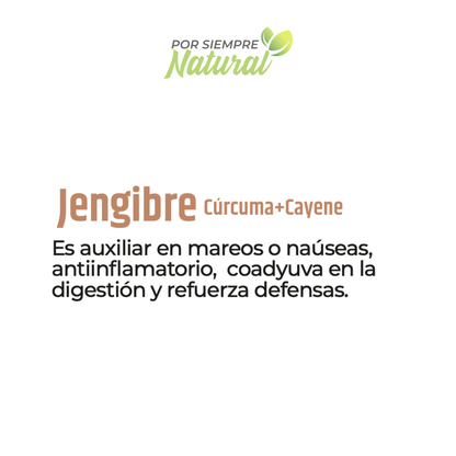 Jengibre, Cúrcuma y Cayene Té 30 Sobres