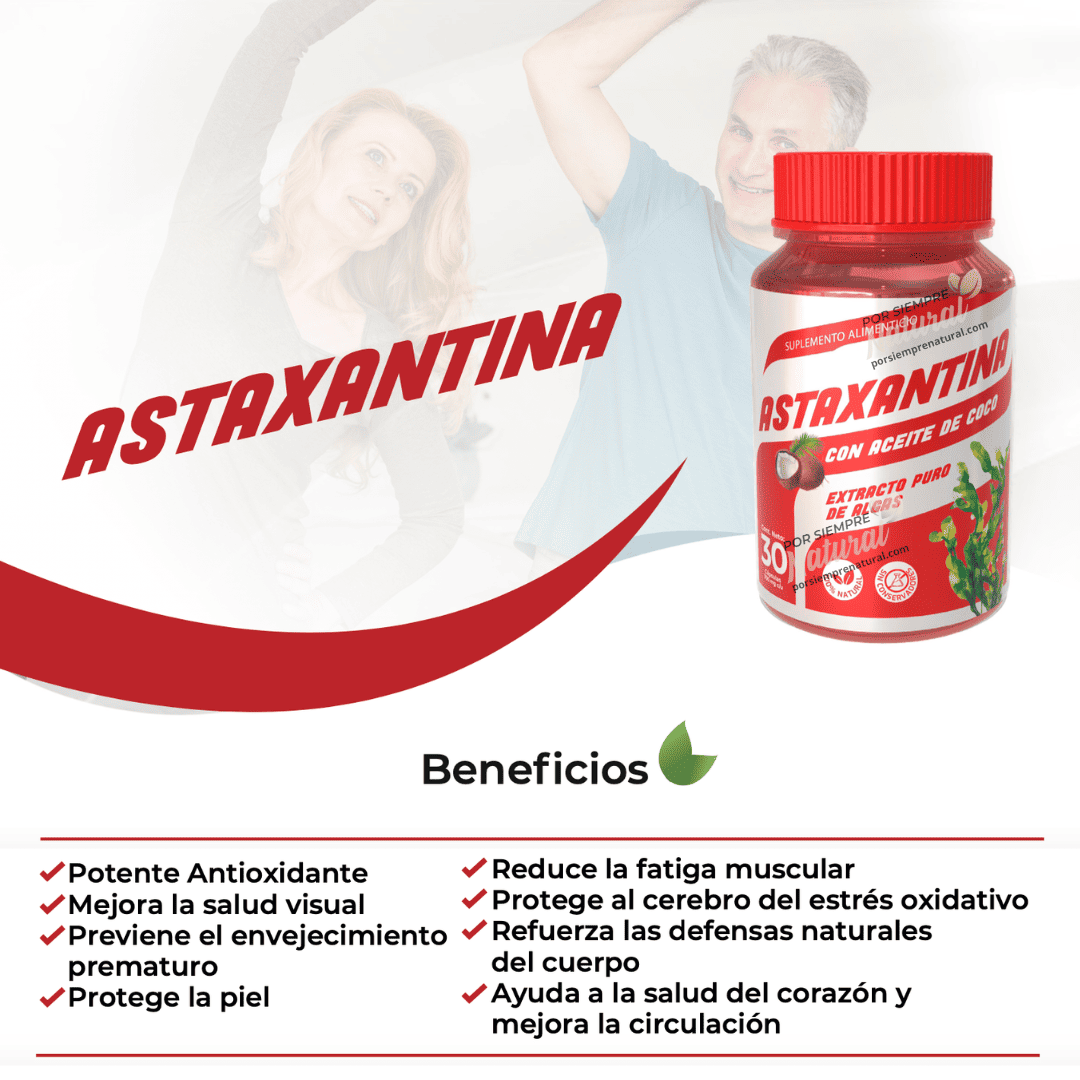 Astaxantina 30 Cápsulas