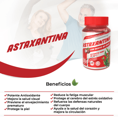 Astaxantina 30 Cápsulas