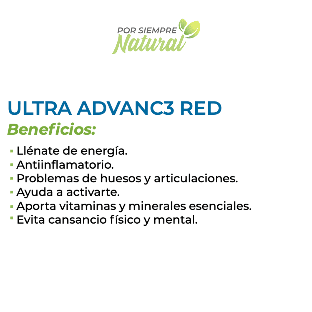 Ultra Advance Rojo 30 Cápsulas