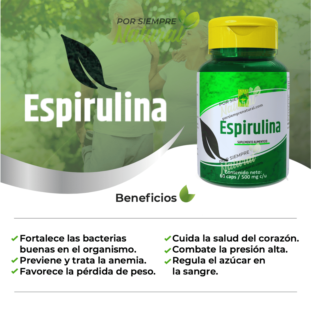 Espirulina 60 Cápsulas
