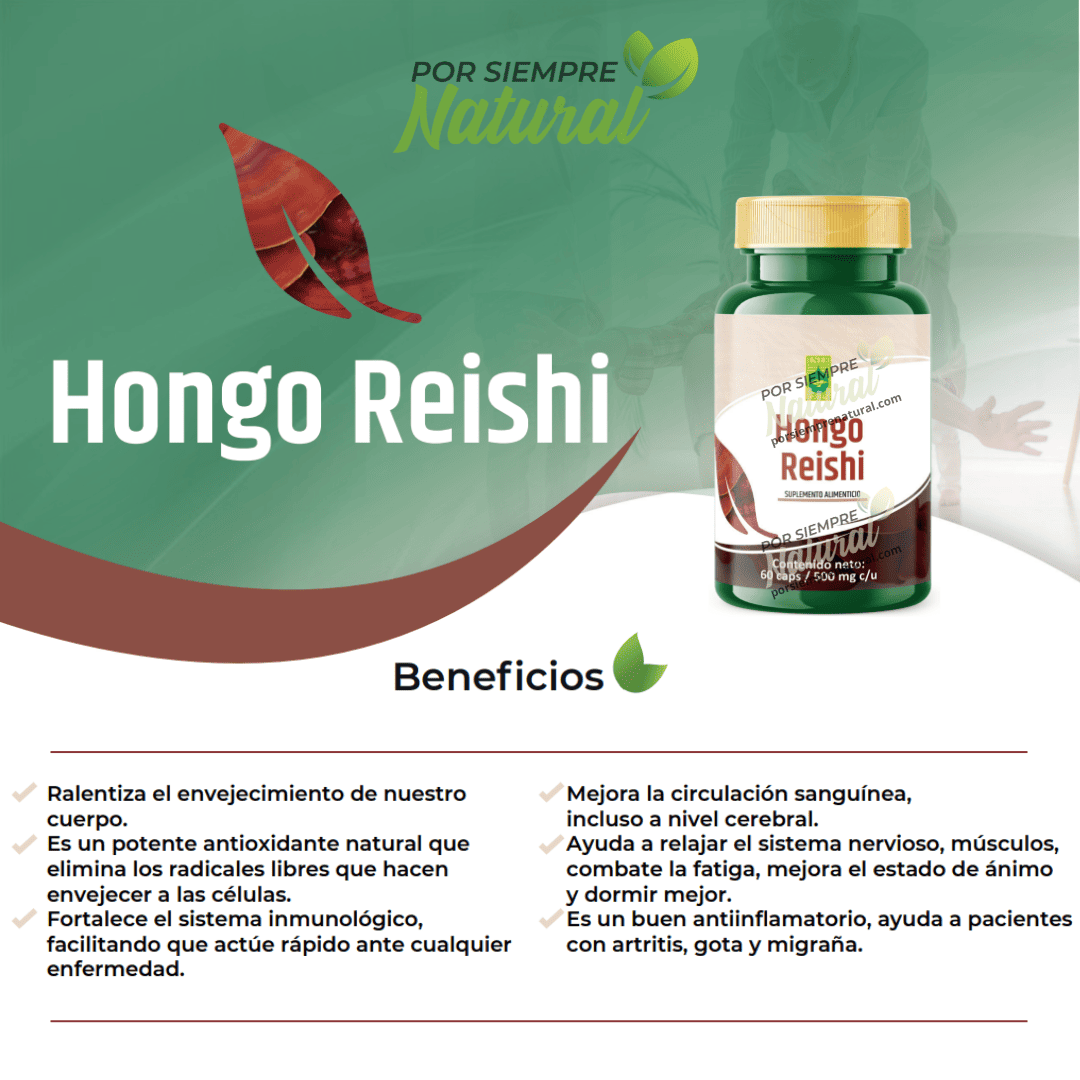 Hongo Reishi 60 Cápsulas