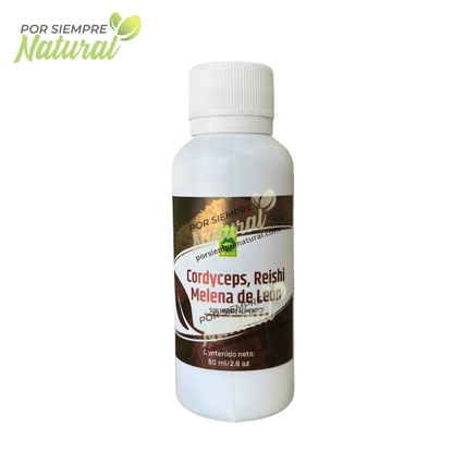 Cordyceps, Reishi y Melena de León Extracto 80mL