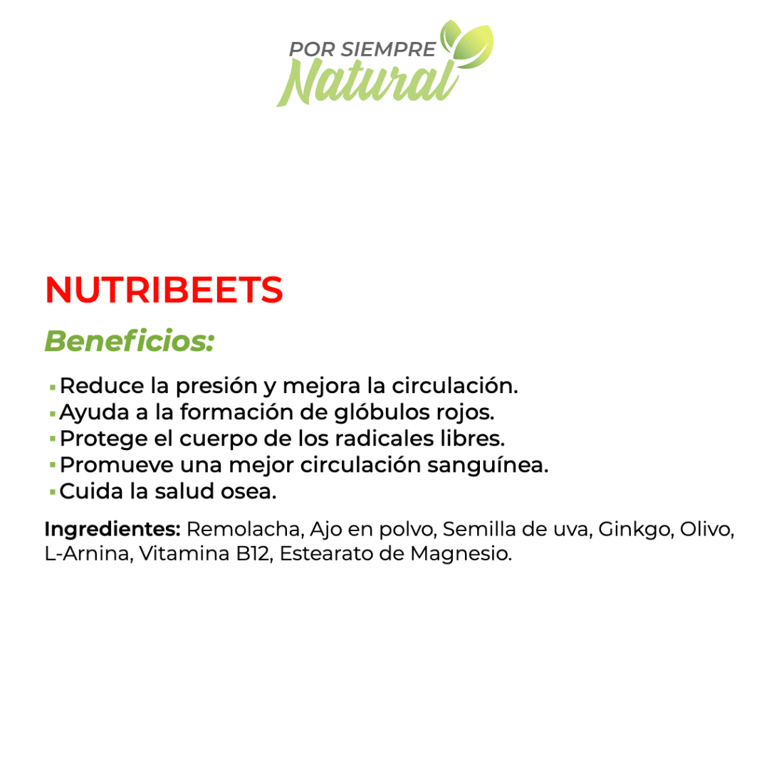 Nutribeets 60 Cápsulas